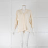 Studio Nicholson Cream Merino Silk Mix Cardigan
