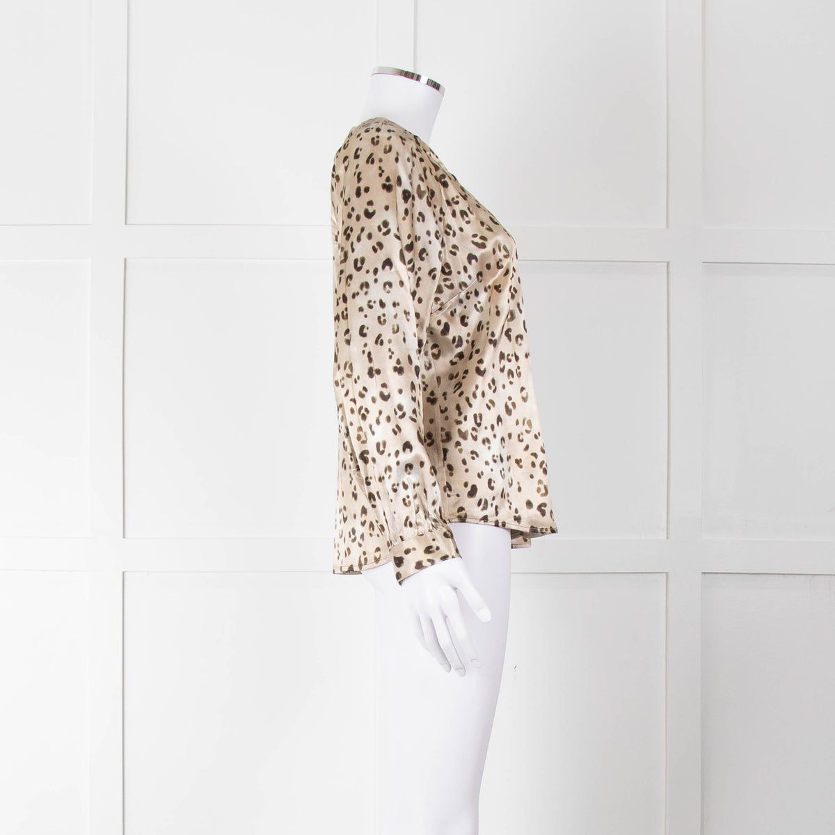 Rails Brown Animal Print Blouse
