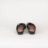 Malone Souliers Black Mesh Leather Trim Flat Mules