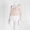 Sunday Best Pink Long Sleeve Ruched Center Top