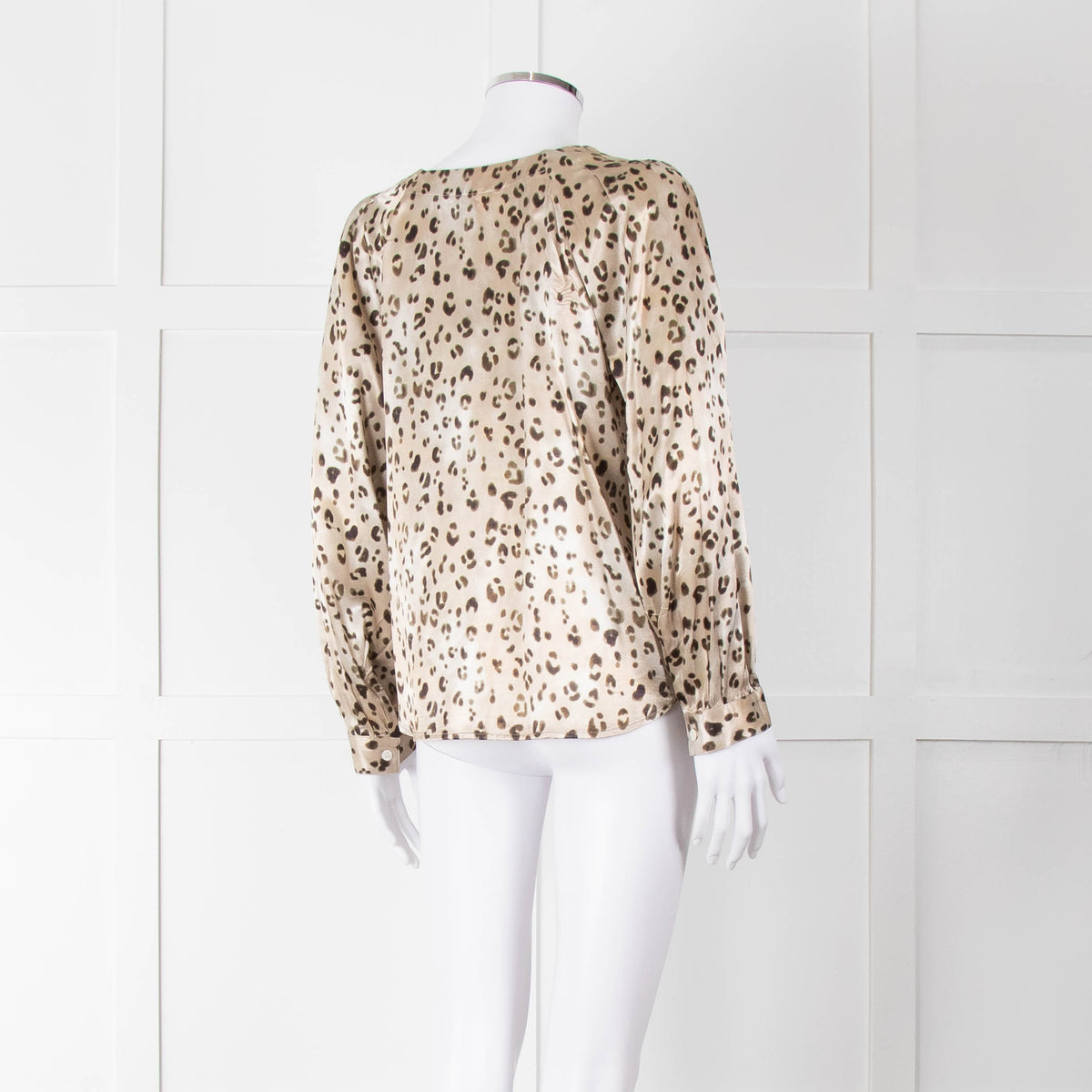 Rails Brown Animal Print Blouse