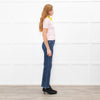 Tory Burch Pink & Yellow Shortsleeve Cotton Jumper