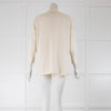 Studio Nicholson Cream Merino Silk Mix Cardigan