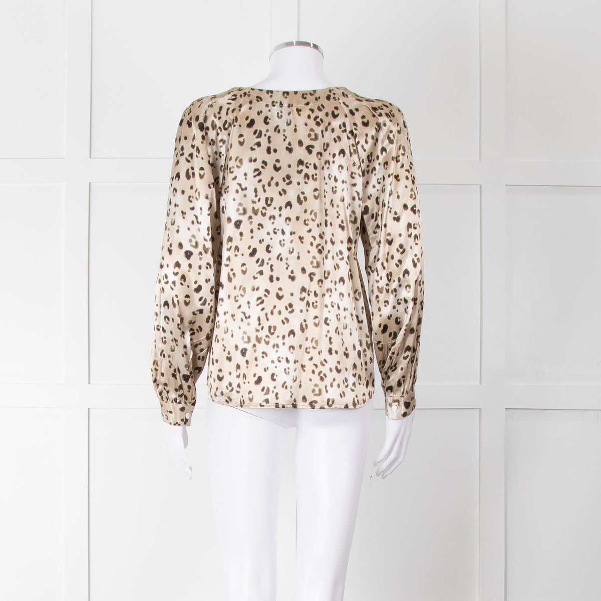 Rails Brown Animal Print Blouse