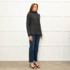 Vince Grey Ribbed Wool Blend Rollneck