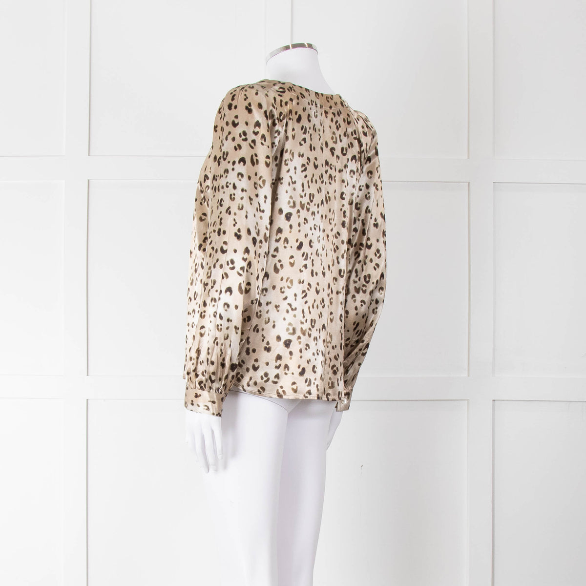 Rails Brown Animal Print Blouse