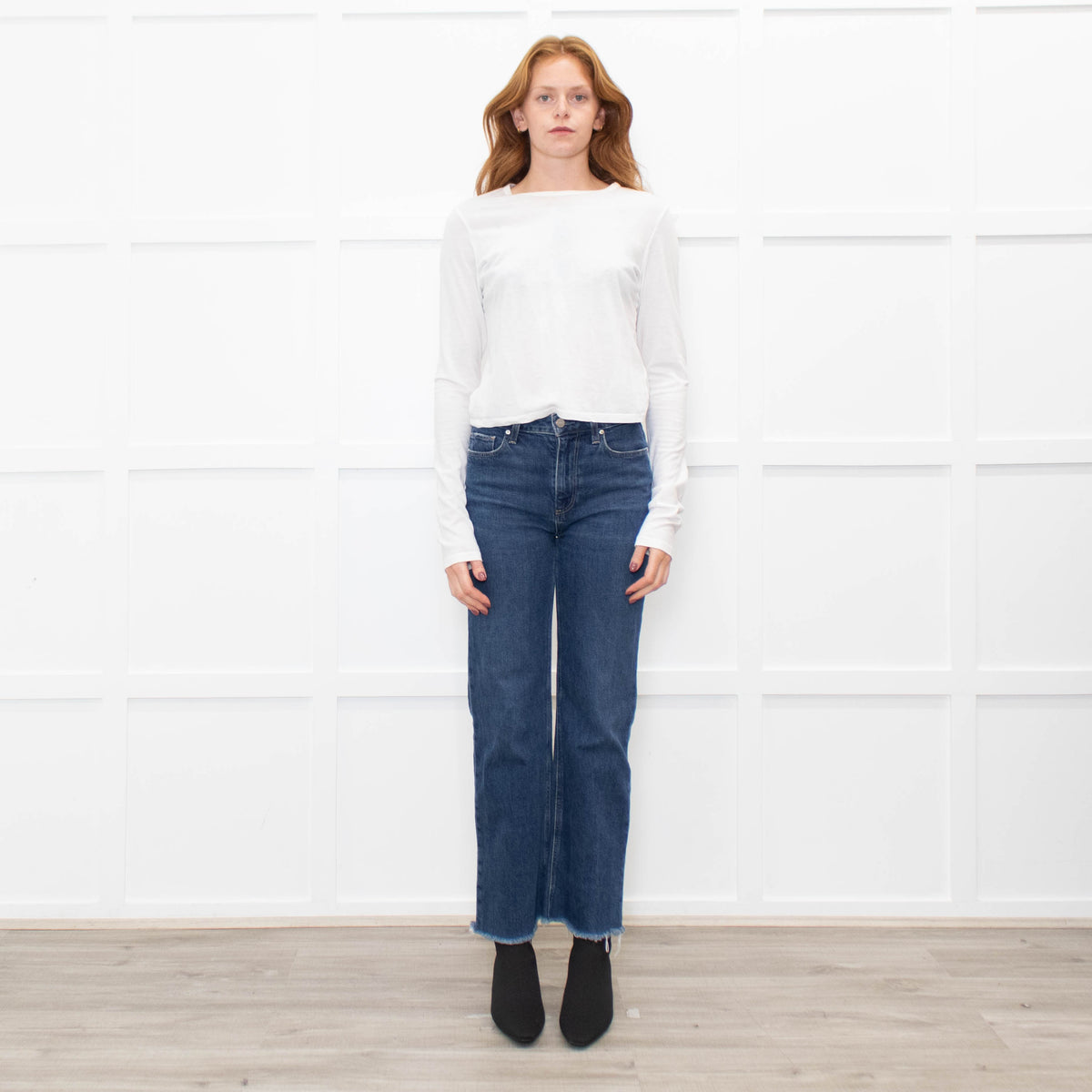 Reformation White Long Sleeve T-Shirt
