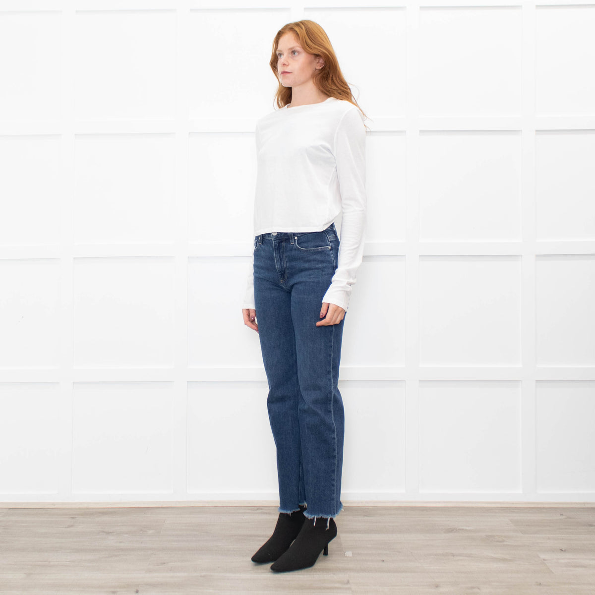 Reformation White Long Sleeve T-Shirt