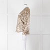 Rails Brown Animal Print Blouse