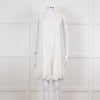 Ermanno Scervino White Lace Sleeveless Dress