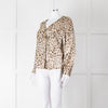 Rails Brown Animal Print Blouse