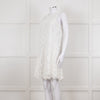 Ermanno Scervino White Lace Sleeveless Dress