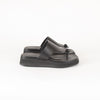 Me + Em Black Wedge Flip Flops