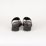 Me + Em Black Wedge Flip Flops