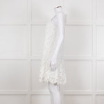 Ermanno Scervino White Lace Sleeveless Dress