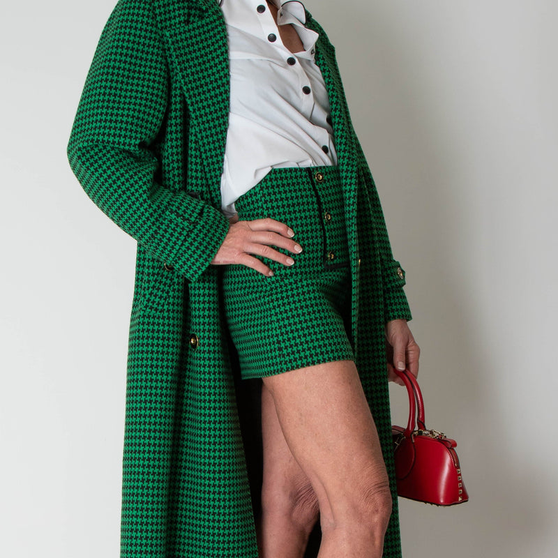 Glamoda Style X Sophie Hermann White Shirt With Black Buttons