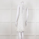 Ermanno Scervino White Lace Sleeveless Dress
