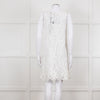Ermanno Scervino White Lace Sleeveless Dress