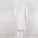 Ermanno Scervino White Lace Sleeveless Dress