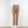 Weekend Max Mara Tan Wool Slim Leg Trousers