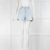 Mother Pale Raw Edge Blue Jean Short