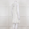 Ermanno Scervino White Lace Sleeveless Dress