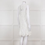 Ermanno Scervino White Lace Sleeveless Dress