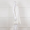 Ermanno Scervino White Lace Sleeveless Dress