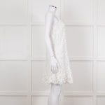Ermanno Scervino White Lace Sleeveless Dress