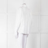 Munthe White Smocked Short Sleeve Top