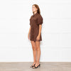Brusnika Brown Linen Playsuit