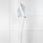 Mother Pale Raw Edge Blue Jean Short