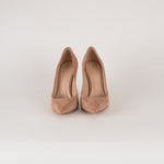 Gianvito Rossi Taupe Suede 100mm High Court Shoes