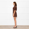 Brusnika Brown Linen Playsuit