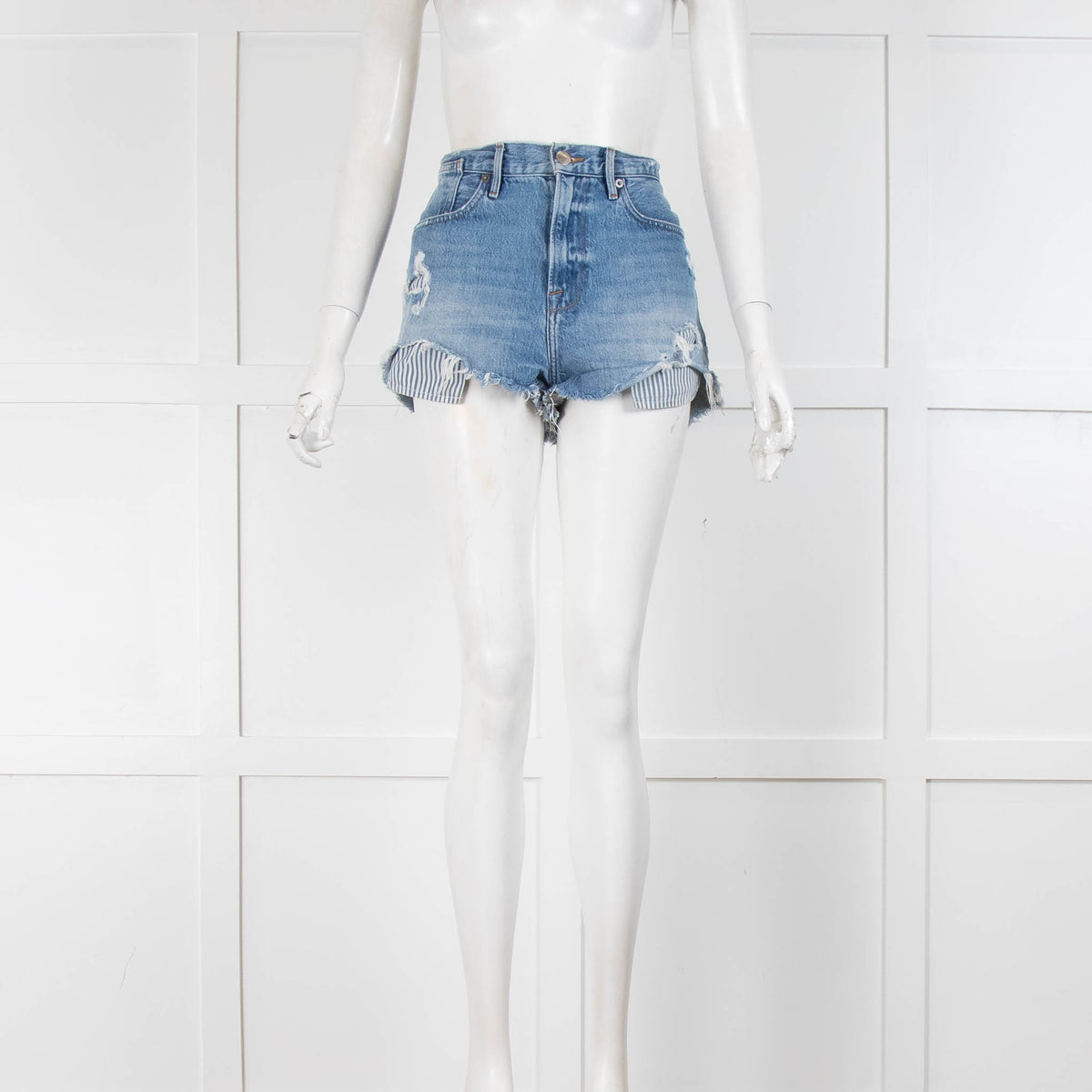 Frame  Denim Distressed Shorts