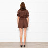Brusnika Brown Linen Playsuit