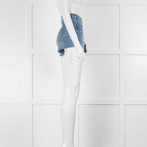 Frame  Denim Distressed Shorts