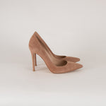 Gianvito Rossi Taupe Suede 100mm High Court Shoes
