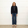 Daniel & Mayer Navy Short Cardigan Mother Of Pearl Buttons