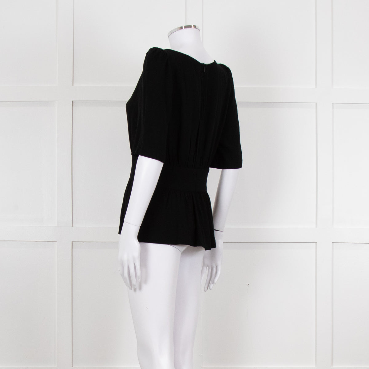 Ba&sh Black Gathered Waist Top