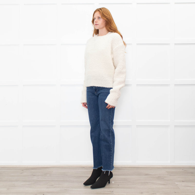 Christian Dior Cream 'J'Adior' Fluffy Jumper