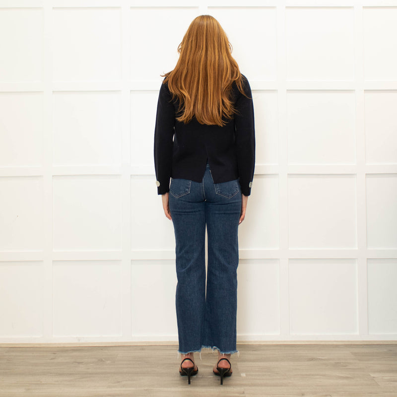 Daniel & Mayer Navy Short Cardigan Mother Of Pearl Buttons