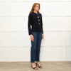 Daniel & Mayer Navy Short Cardigan Mother Of Pearl Buttons