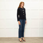 Daniel & Mayer Navy Short Cardigan Mother Of Pearl Buttons