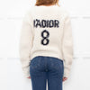 Christian Dior Cream 'J'Adior' Fluffy Jumper