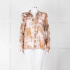 Mos Mosh Pink & Brown Patterned Blouse