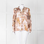 Mos Mosh Pink & Brown Patterned Blouse