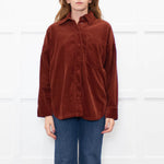 Me+Em Brown Oversized Cord Shacket