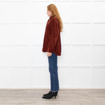 Me+Em Brown Oversized Cord Shacket