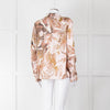 Mos Mosh Pink & Brown Patterned Blouse